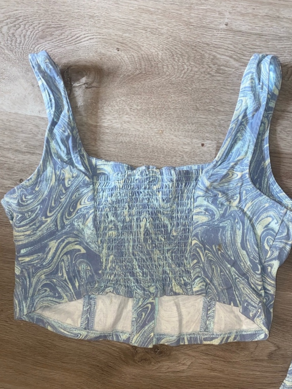 Marble Crop Top - Picture 2 of 3